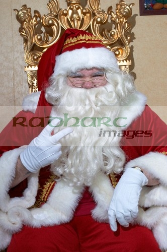 Santa giving two fingers